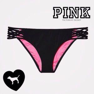 PINK Victoria Secret Strappy Triangle Bikini Set